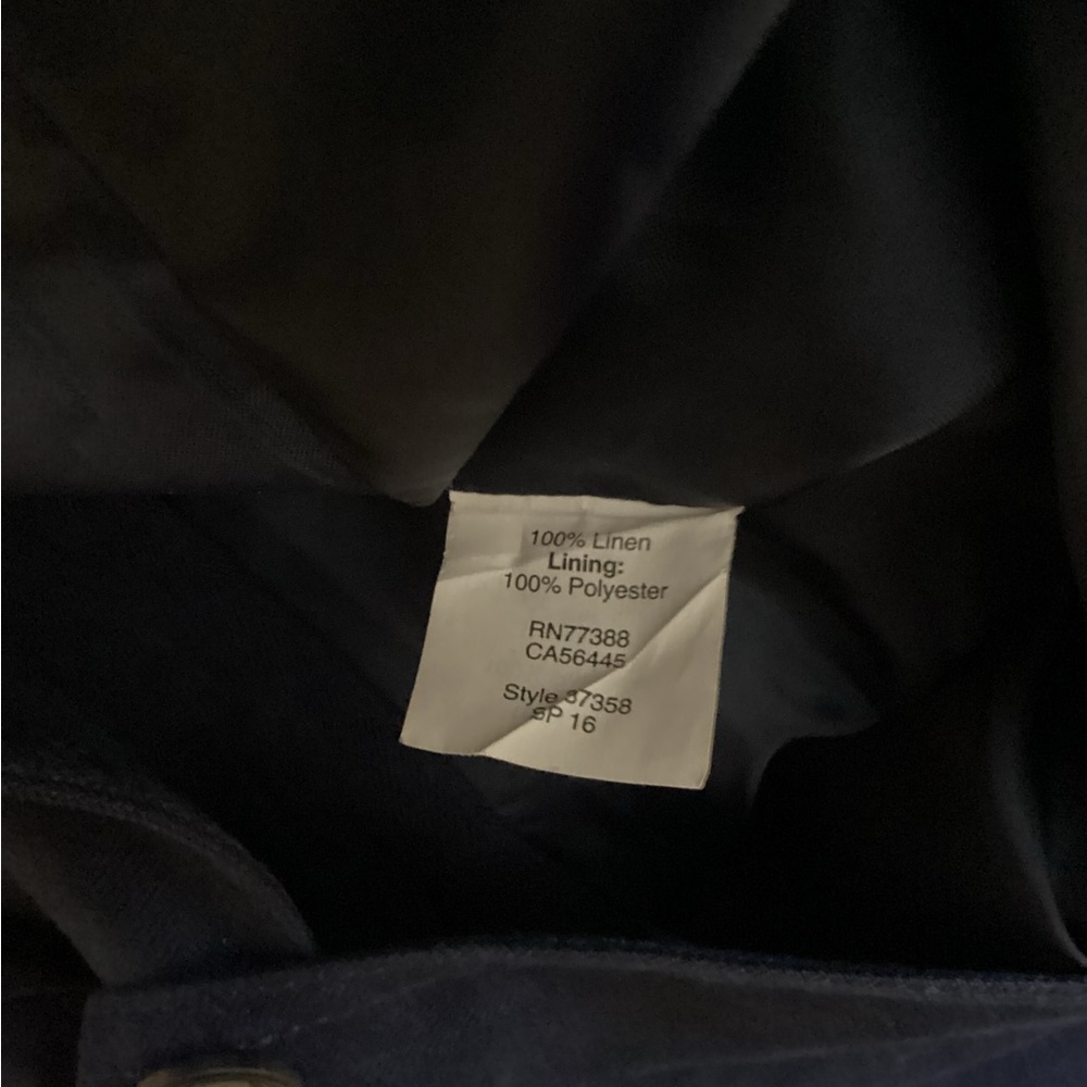 J. Crew Classic Navy Linen blazer - Picture 6 of 6